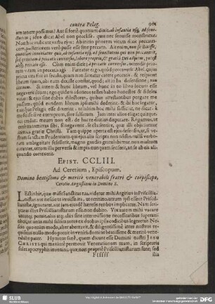 Epist. CCLIII. Ad Ceretium, Episcopum