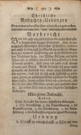 Christliche Andachts-Uebungen.
