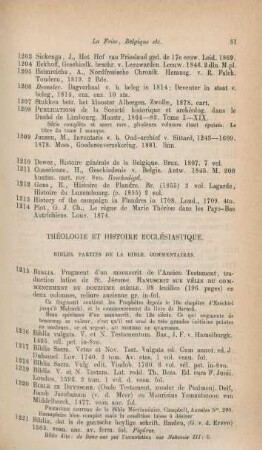 Théologie et histoire ecclésiastique