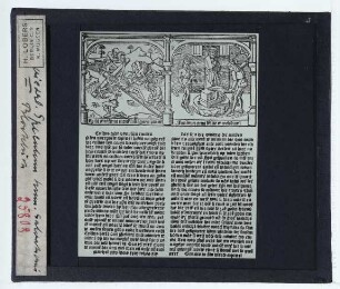 unbekannt, Speculum humanae salvationis : Kreuzigung; Tubalcain und Jubal schmieden Nägel