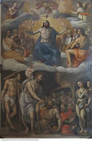 Christus verläßt die Hölle und Dreifaltigkeit