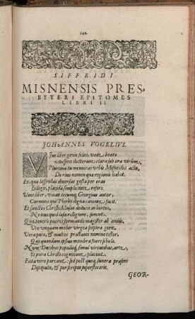 Siffridi Misnensis Presbyteri Epitomes Libri II.