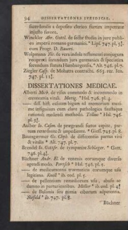 Dissertationes Medicae