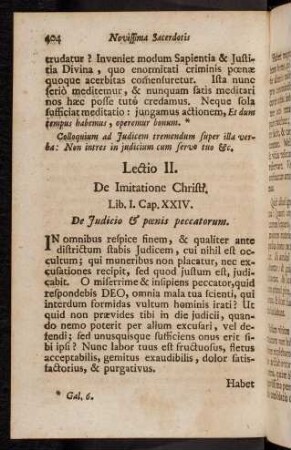 404-407, Lectio II