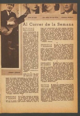 Al correr de la semana
