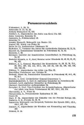 Personenverzeichnis