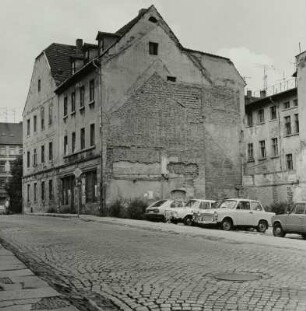 Teichstraße. Nordseite vom Wohnhaus Nr. 22 nach Westen