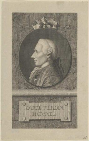 Bildnis des Carol. Ferdin. Hommel