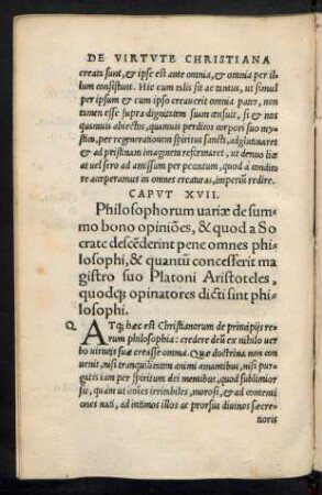 Caput XVII. Philosophorum variae de summo bono opiniones ...