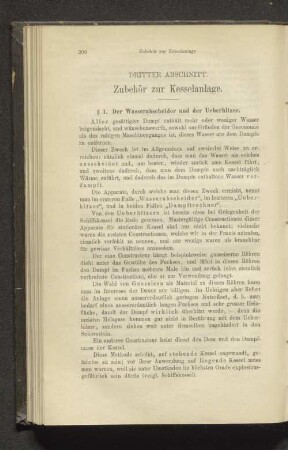 Dritter Abschnitt. Zubehör zur Kesselanlage.