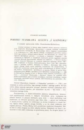 14: Portret Stanisława Augusta "z klepsydrą"