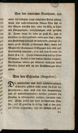 299-304, Von dem Schlucken (singultus)