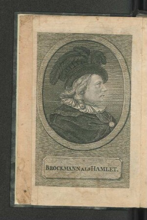 [Brockmann als Hamlet.]