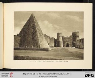 22. ROMA. Piramide di Caio Cestio / ROME Pyramid od Caio Cestio / ROME. Pyramide de Caio Cestio