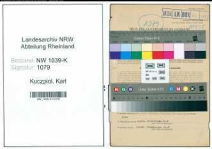 Entnazifizierung Karl Kuczpiol , geb. 12.03.1889 (Lehrer)