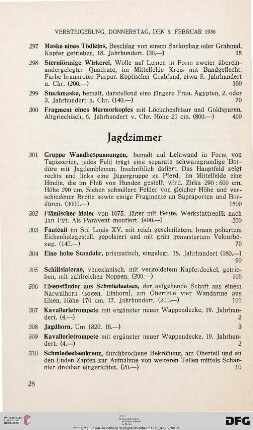Jagdzimmer (Nr. 301-321)