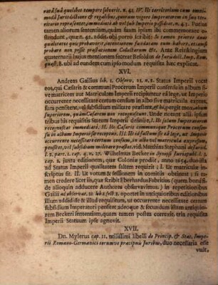 Diss. inaug. de Sacri Romano-Germanici Imperii matricula