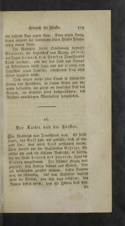 16. Der Kaiser und die Fürsten.