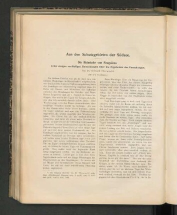 Aus den Schutzgebieten der Südsee.