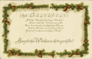 Herzliche Weihnachtsgrüße! - Stille Nacht! [...]