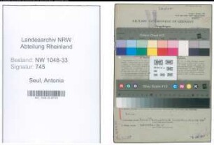 Entnazifizierung Antonia Seul , geb. 04.11.1910 (Lehrerin)