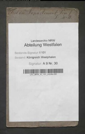 Aufhebung des Nonnenklosters zu Brenkhausen
