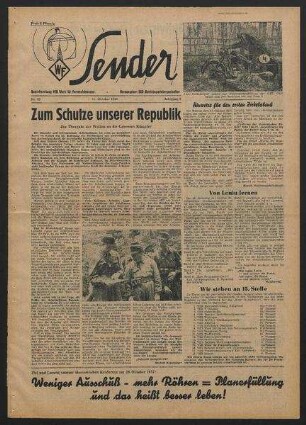 Betriebszeitung 'WF-Sender', Nr.39/1957 (11. Oktober 1957)