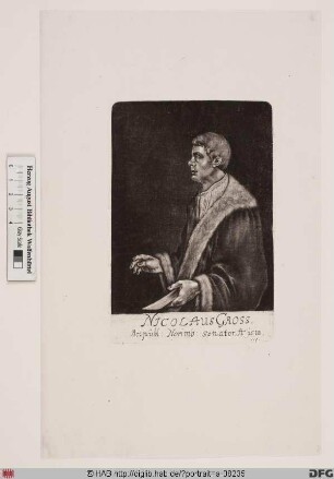 Bildnis Nicolaus (VI) Gross