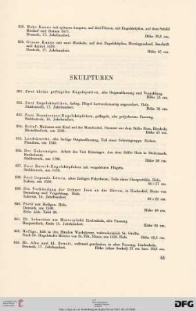 Skulpturen (Nr. 831-890)