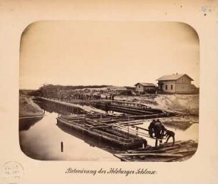 Schleusenbau, Ihleburg: Betonierungsarbeiten