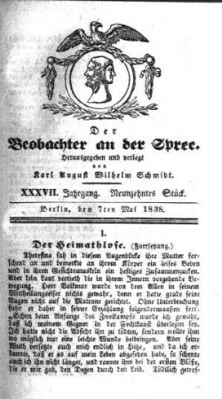 19. Stueck, 7. Mai 1838