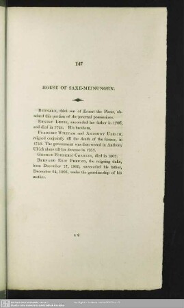 House Of Saxe-Meinungen
