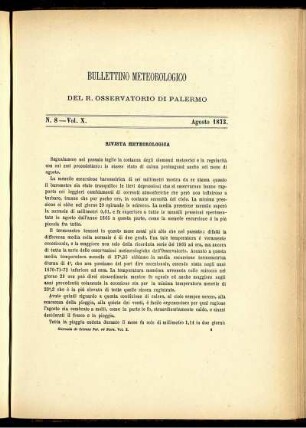 Bullettino Del R. Osservatorio Astronomico Di Palermo
