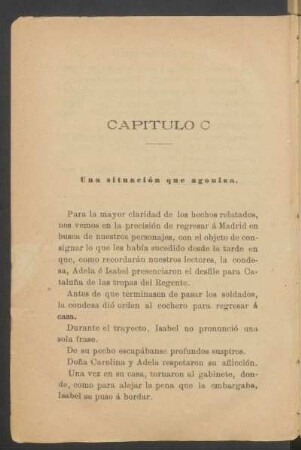 Capítulo C - Una situación que agoniza.