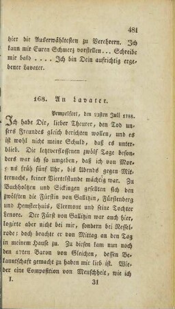 168. An Lavater.