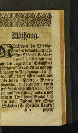 Nachdem die Predigten des bekandten Augustiner Mönchs ... [u. a.]