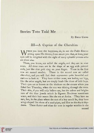 9: Stories Toto told me, [2] : a caprice of the Cherubim$nElektronische Ressource
