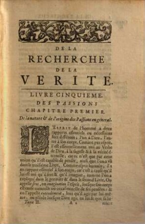 De la recherche de la vérité ..., 2.