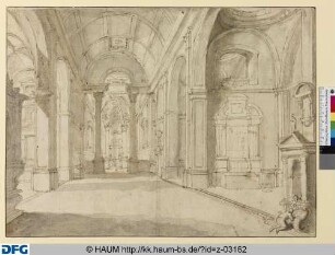 Innenansicht einer Renaissance-Kirche