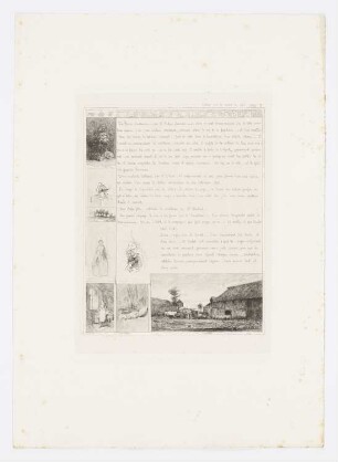 Lettre sur le salon de 1866 page 9, Blatt 9 der Folge "Salon de 1866 - Lettres illustrées sur les artistes & les œuvres modernes"