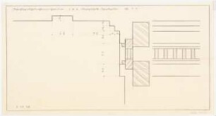Reichsministerium für Ernährung und Landwirtschaft, Berlin-Mitte Umbau und Erweiterung: Garderobe im 1. und 2. Obergeschoss: Detail Schnitt 1:1