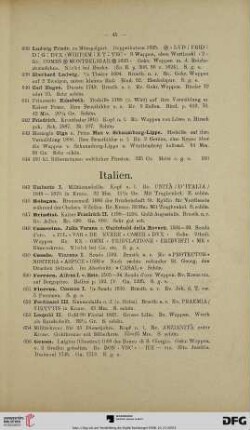 [Italien, Schweiz, Niederlande und Belgien] (Nr. 645-762)