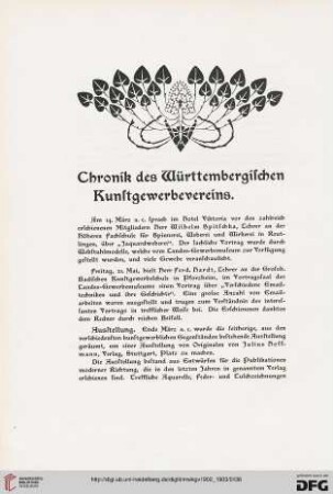 Chronik des Württembergischen Kunstgewerbevereins, [2]