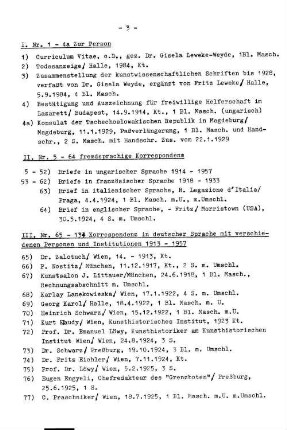 II. fremdsprachige Korrespondenz