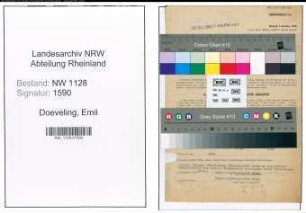 Entnazifizierung Emil Doeveling , geb. 11.11.1893 (Polizist)