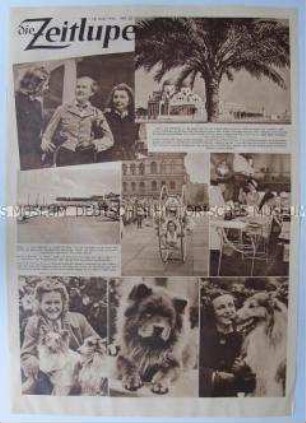 Illustrierte Sonntagsbeilage der "Neuen Leipziger Tageszeitung" mit Bildern vom Kriegsgeschehen