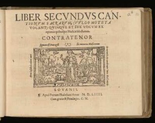 Liber secundus cantionum sacrarum ... quinque et sex vocum. Contratenor