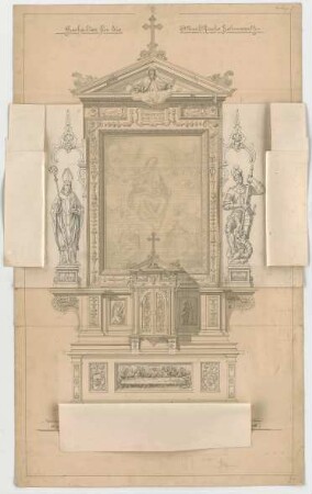 Müller, Josef Anton; Hohenwarth; Marktkirche - 2. Variante - Hochaltar (Ansicht)