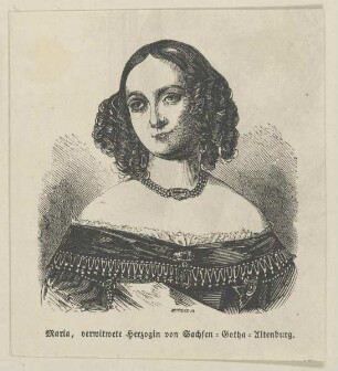 Bildnis der Maria von Sachsen-Gotha-Altenburg