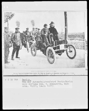 Berlin, Von der Automobilfernfahrt Paris-Berlin